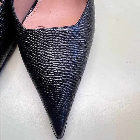 THE FOLD MADE IN ITALY NWT Black High-Heeled Pointed-Toe Pumps - Picture 5 of 10